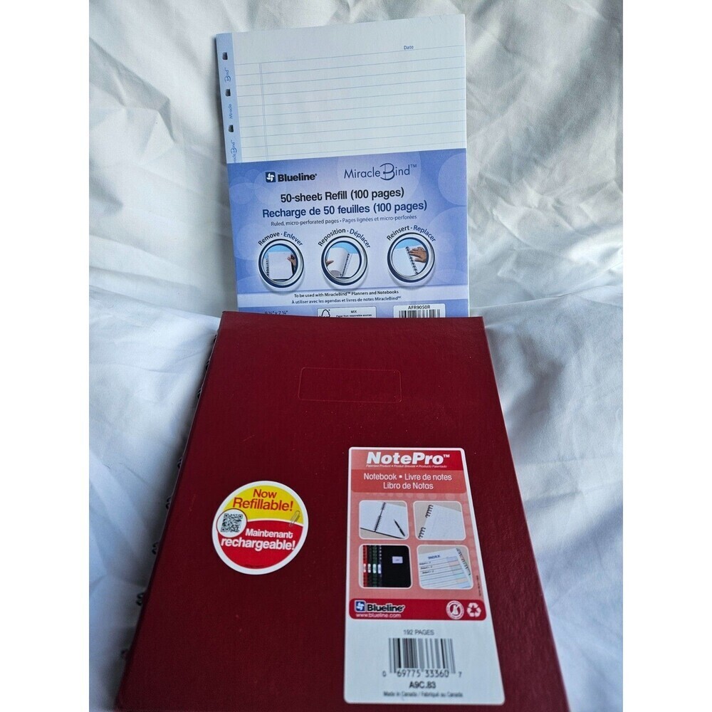 Blueline NotePro‎ Twin-wire Composition Notebook with 9 1/4 x 7 1/4 pages